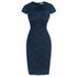 Robe Droite Année 60 Marine - Louise Vintage