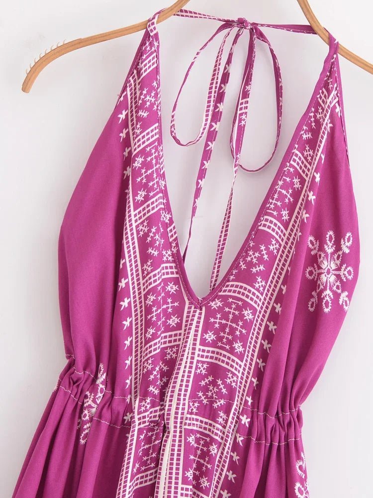 Robe Droite Motif Géométrique Année 70 - Louise Vintage