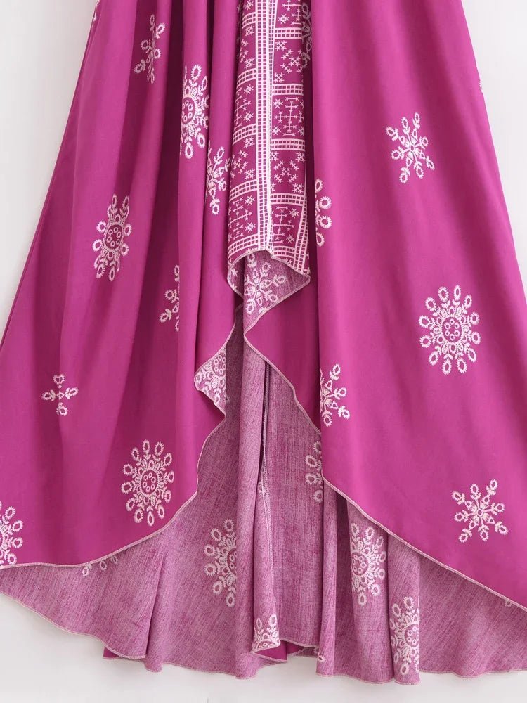 Robe Droite Motif Géométrique Année 70 - Louise Vintage