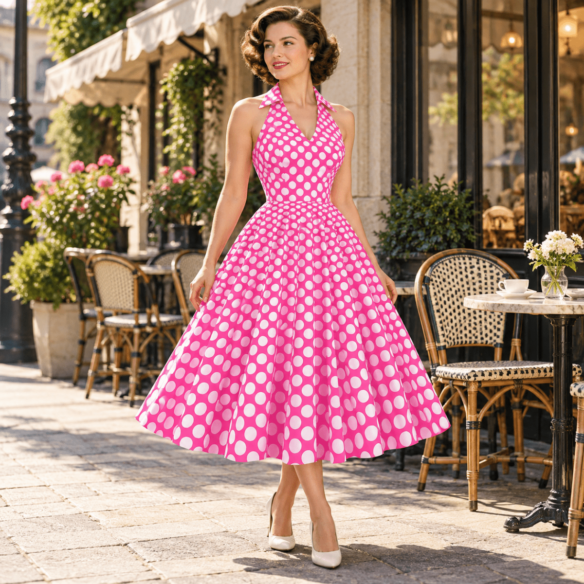 Robe Evasée Années 50 Soirée - Louise Vintage