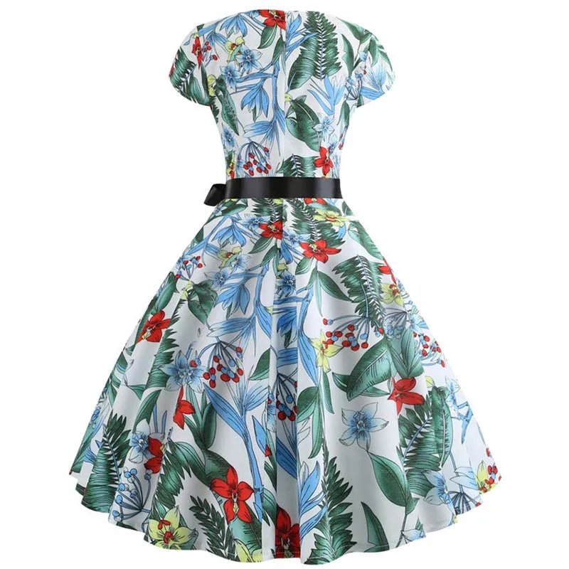 Robe Evasée Vintage Coquelicots - Louise Vintage