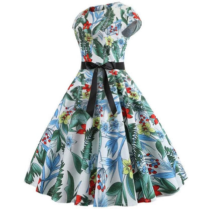 Robe Evasée Vintage Coquelicots - Louise Vintage