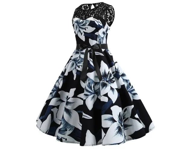 Robe Evasée Vintage Violette - Louise Vintage