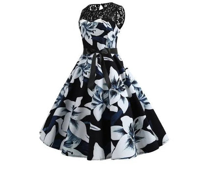Robe Evasée Vintage Violette - Louise Vintage