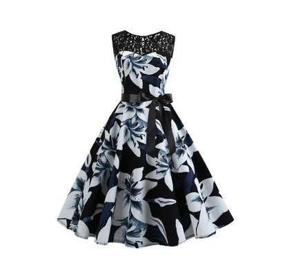 Robe Evasée Vintage Violette - Louise Vintage