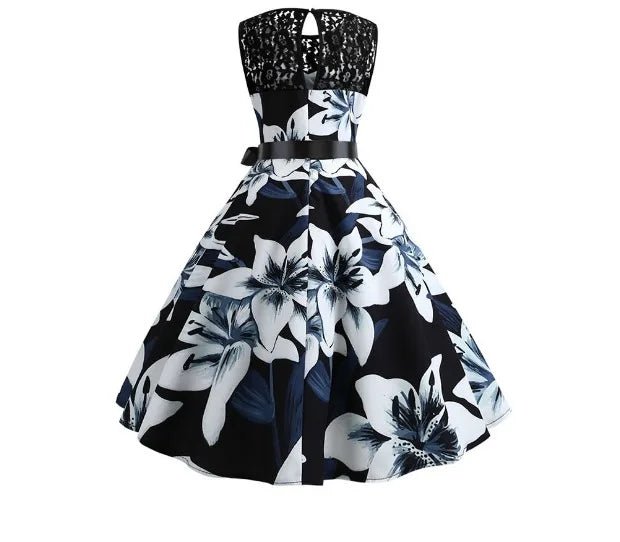 Robe Evasée Vintage Violette - Louise Vintage