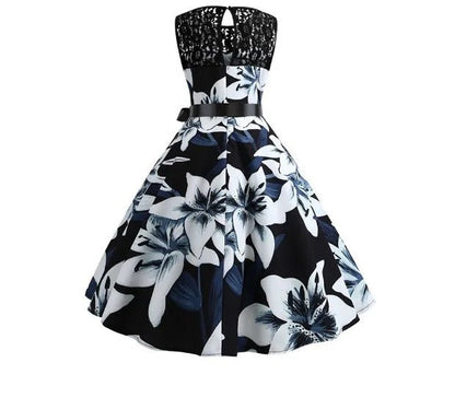 Robe Evasée Vintage Violette - Louise Vintage