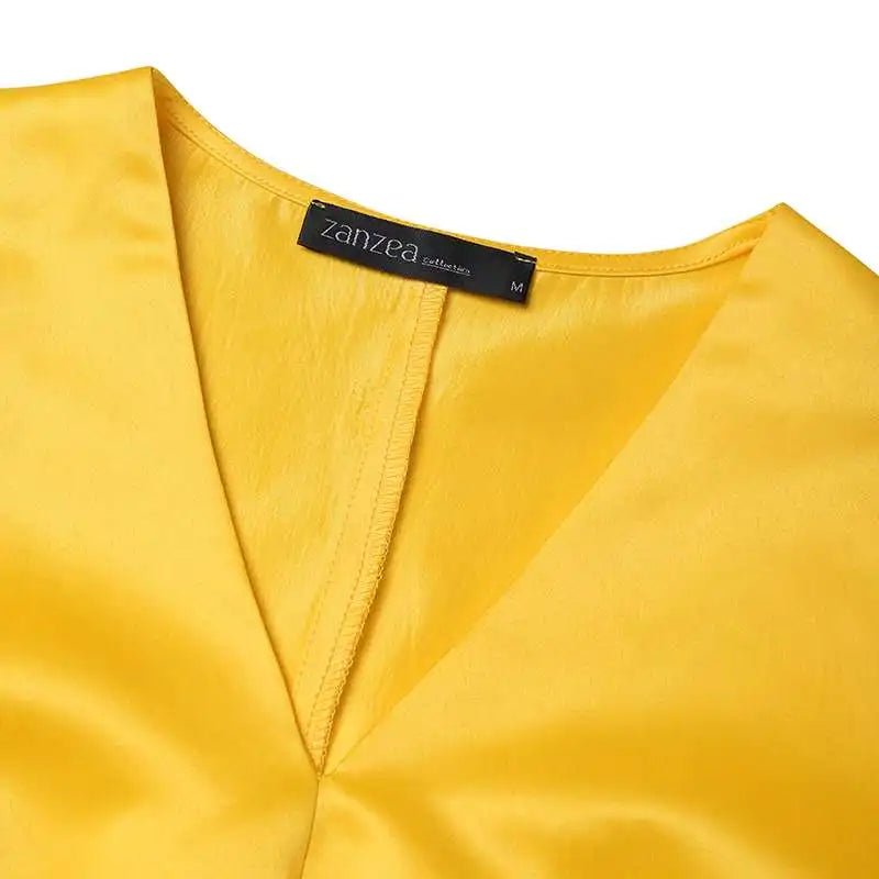 Robe Femme Jaune Années 40 - Louise Vintage