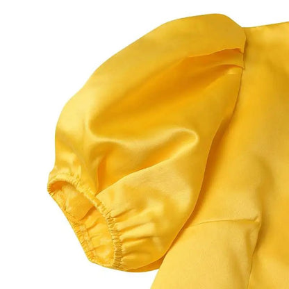 Robe Femme Jaune Années 40 - Louise Vintage