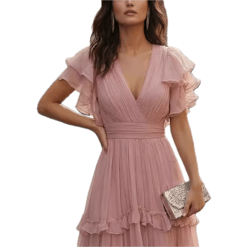 Robe Femme Rose Années 40 - Louise Vintage