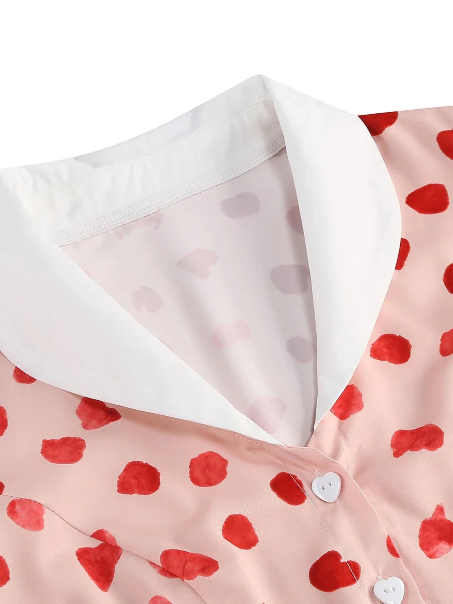 Robe Fifties Rouge Col Claudine - Louise Vintage
