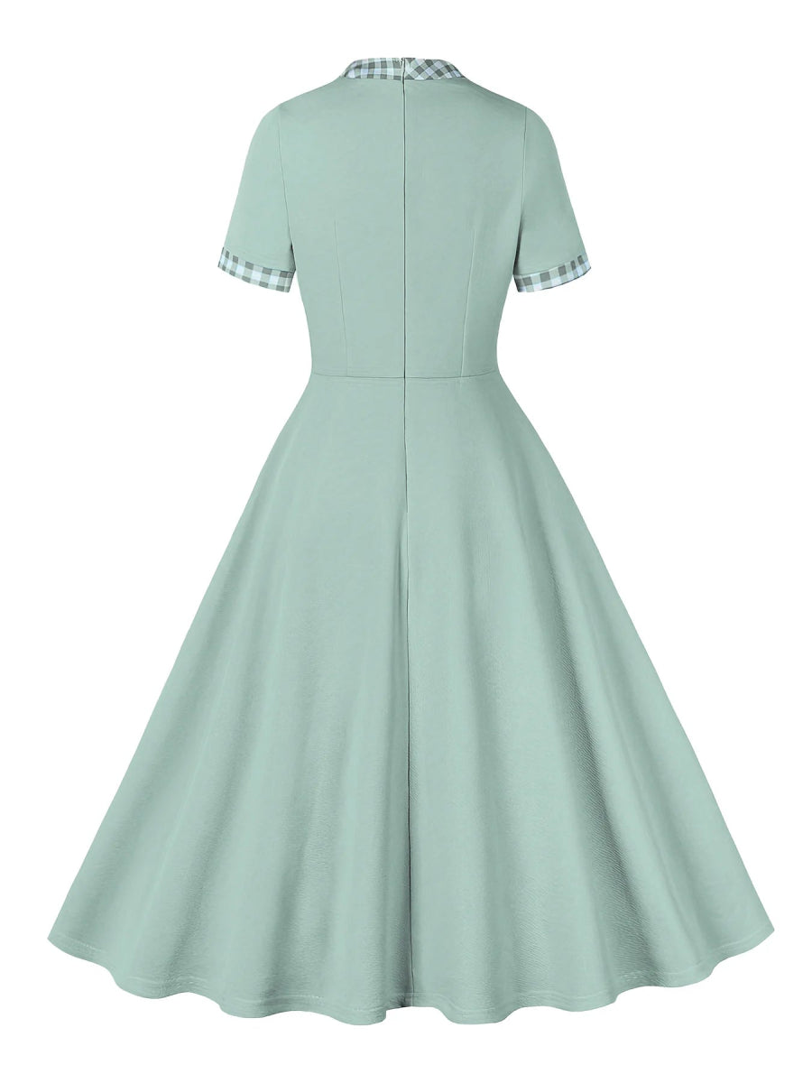 Robe Fourreau Année 50 Vert - Louise Vintage