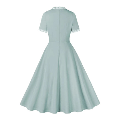Robe Fourreau Année 50 Vert - Louise Vintage