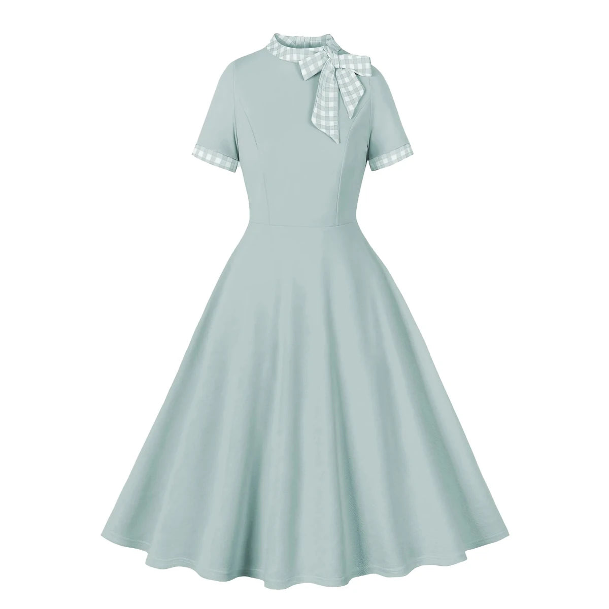 Robe Fourreau Année 50 Vert - Louise Vintage
