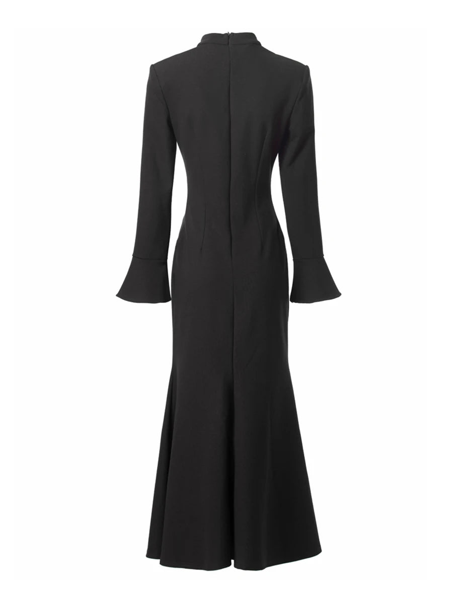 Robe Fourreau Noire Vintage - Louise Vintage