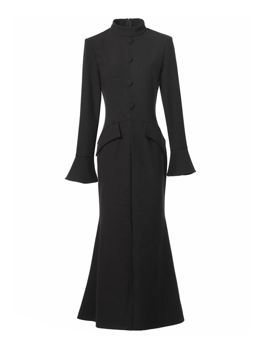 Robe Fourreau Noire Vintage - Louise Vintage