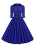Robe Guinguette Bleu Marine - Louise Vintage