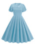 Robe Guinguette Bleue - Louise Vintage