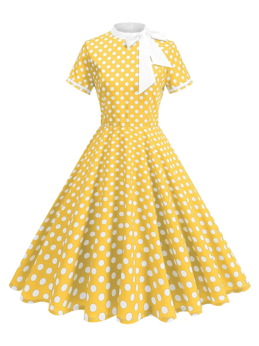 Robe Guinguette Jaune - Louise Vintage