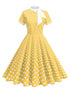 Robe Guinguette Jaune - Louise Vintage