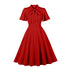 Robe Guinguette Rouge - Louise Vintage
