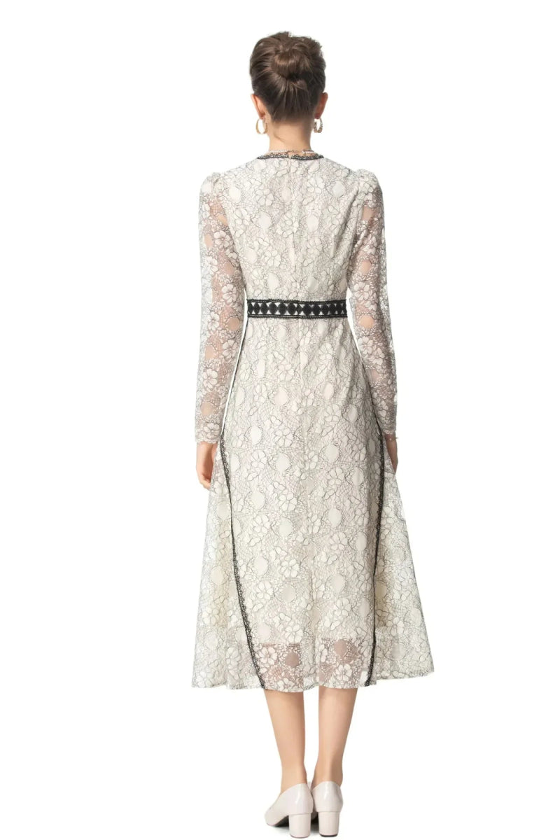 Robe Habillée Année 40 Champagne - Louise Vintage