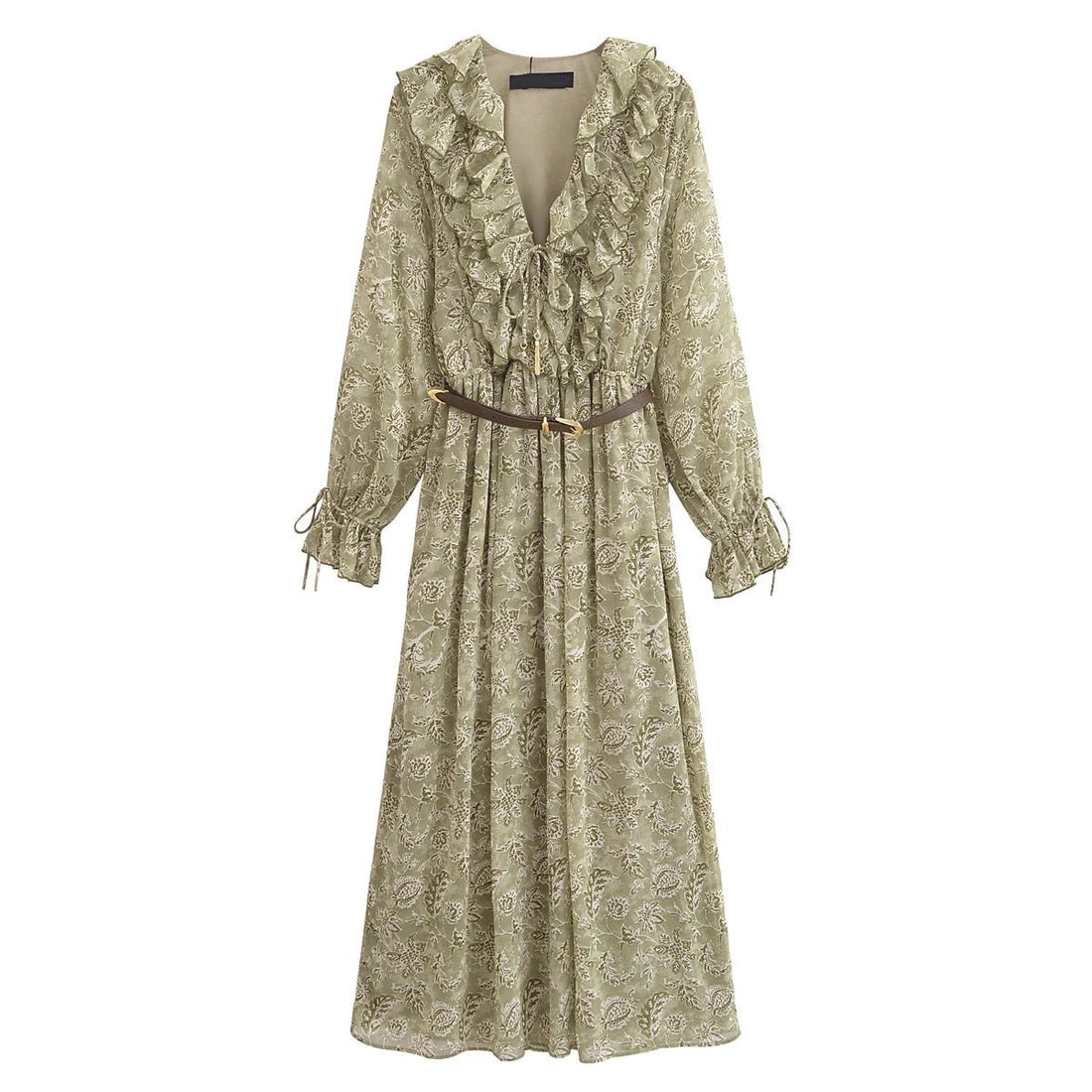 Robe Longue Année 40 Beige - Louise Vintage