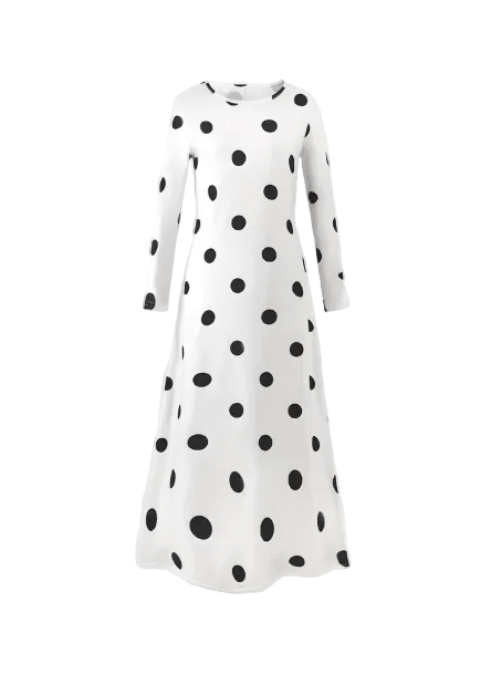 Robe Longue Année 70 Blanche - Louise Vintage