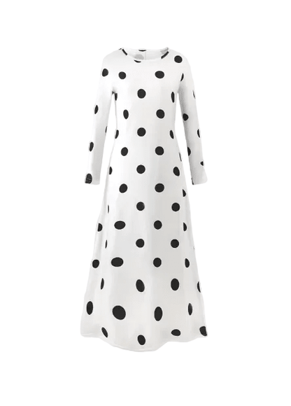 Robe Longue Année 70 Blanche - Louise Vintage