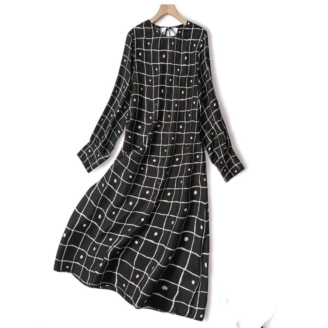 Robe Longue Année 70 Carreaux - Louise Vintage