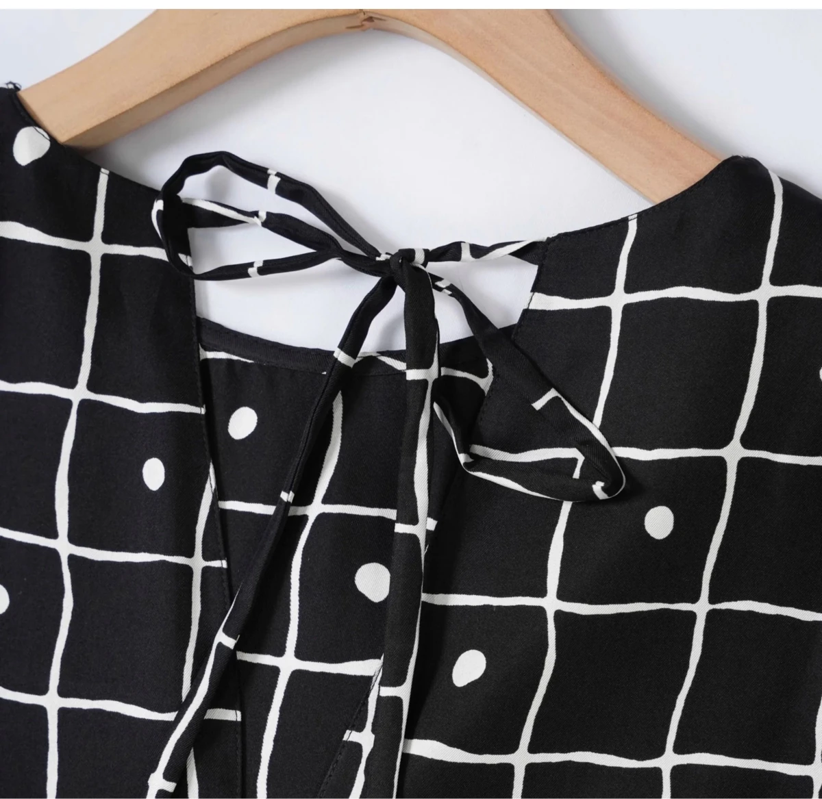 Robe Longue Année 70 Carreaux - Louise Vintage