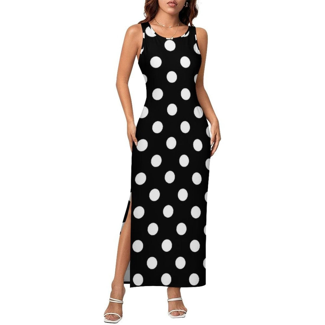 Robe Longue Année 70 Noire - Louise Vintage