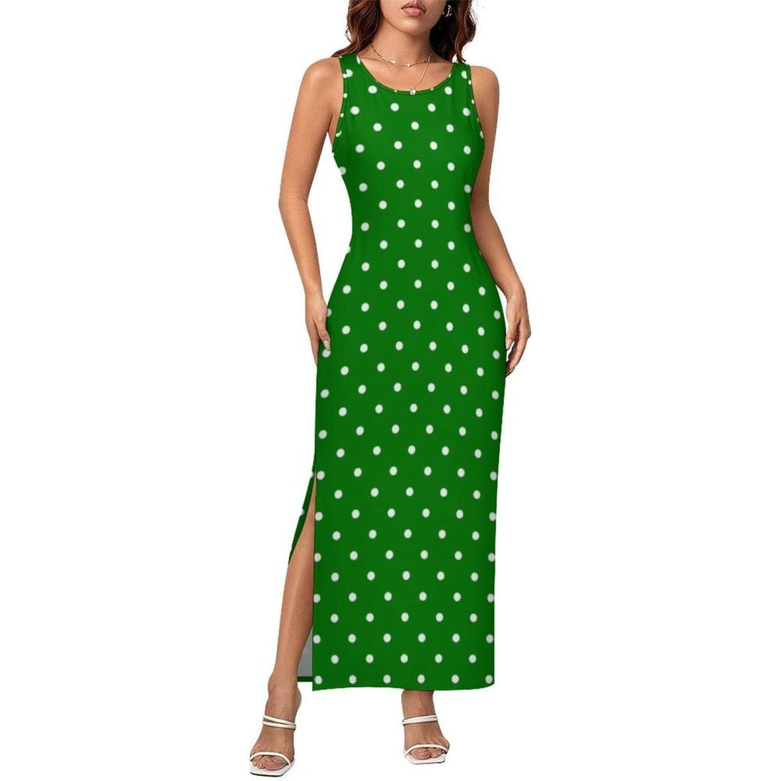 Robe Longue Année 70 Verte - Louise Vintage