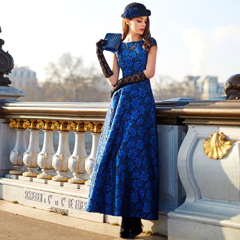 Robe Longue Vintage Fleurs - Louise Vintage