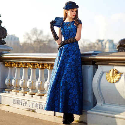 Robe Longue Vintage Fleurs - Louise Vintage