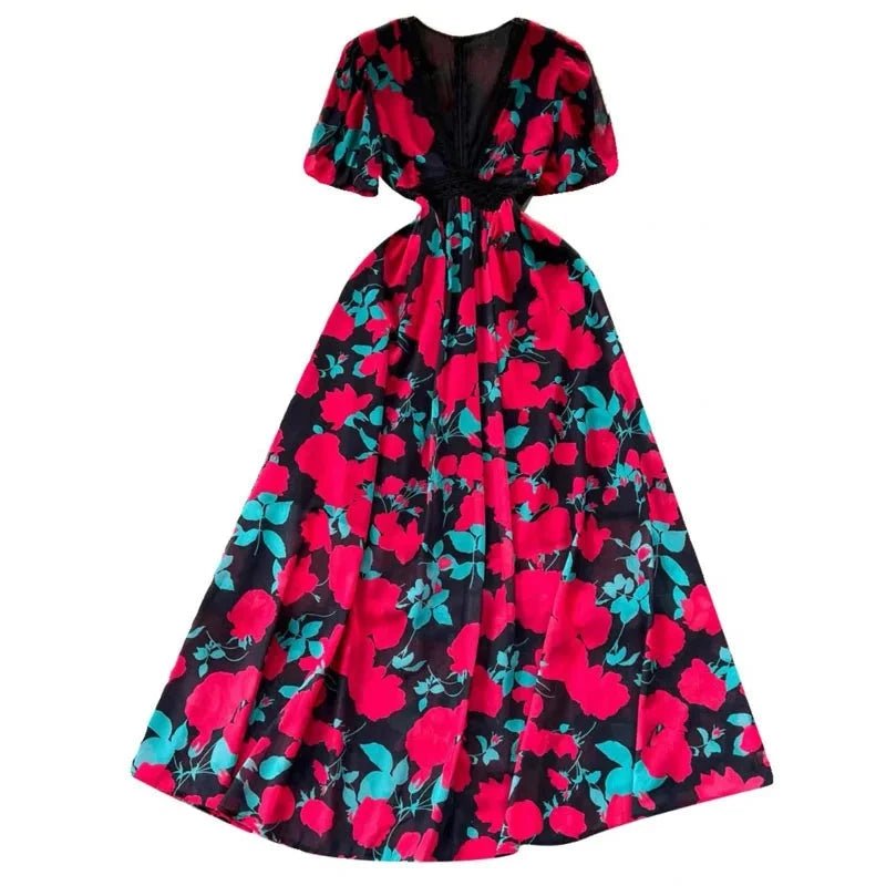 Robe Longue Vintage Fleurs - Louise Vintage