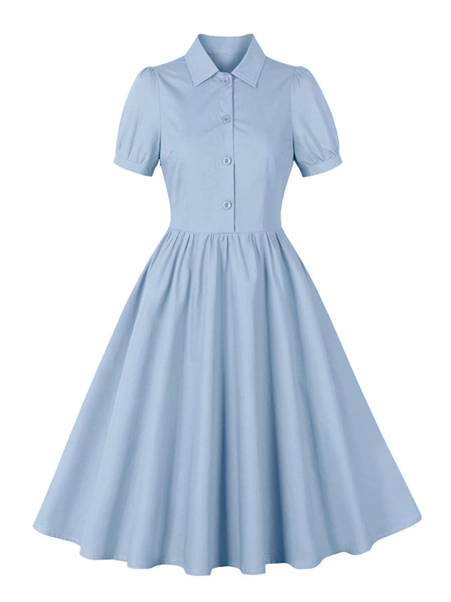 Robe Maxi Vintage Bleu - Louise Vintage