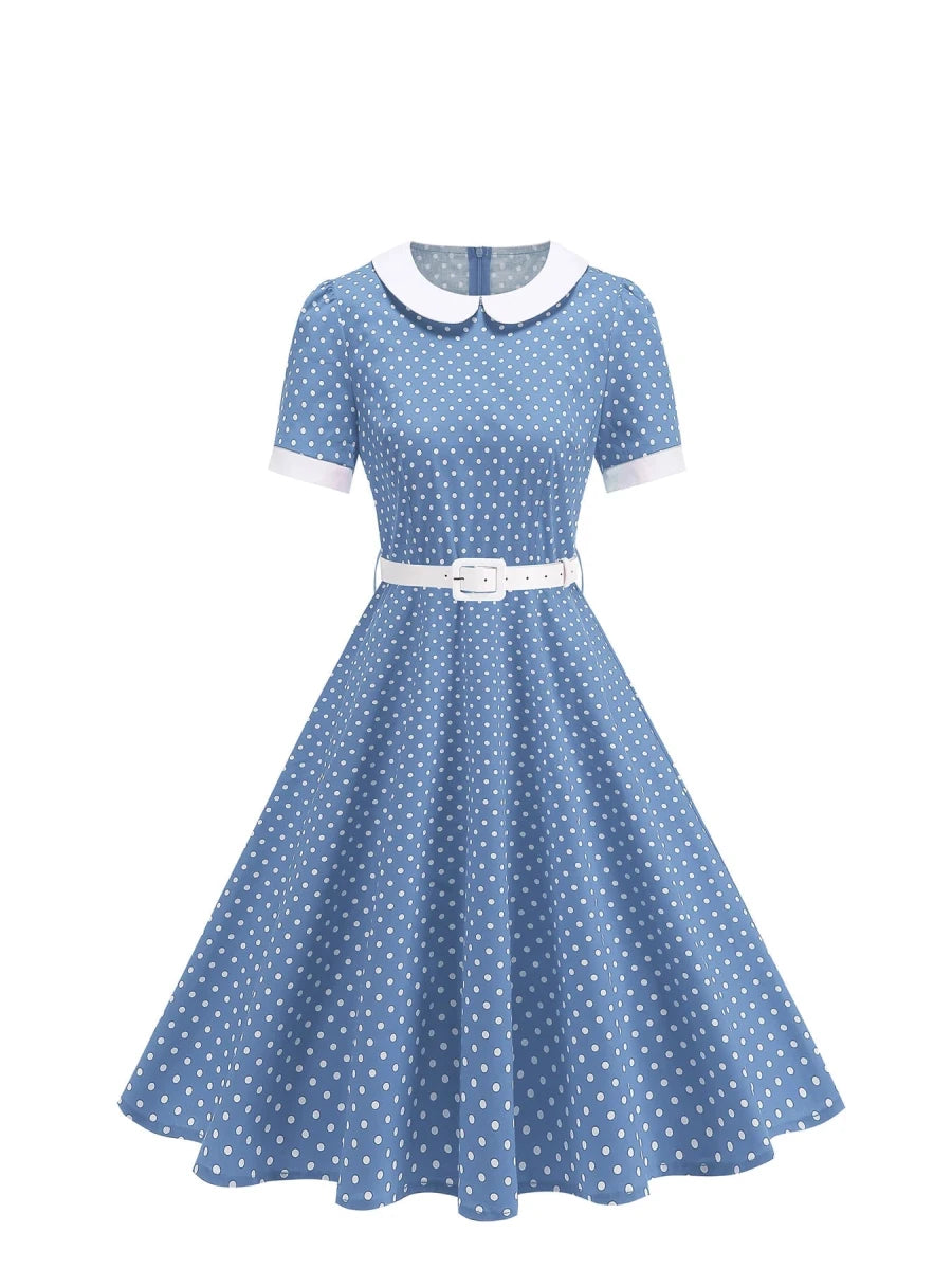 Robe Maxi Vintage Bleu - Louise Vintage