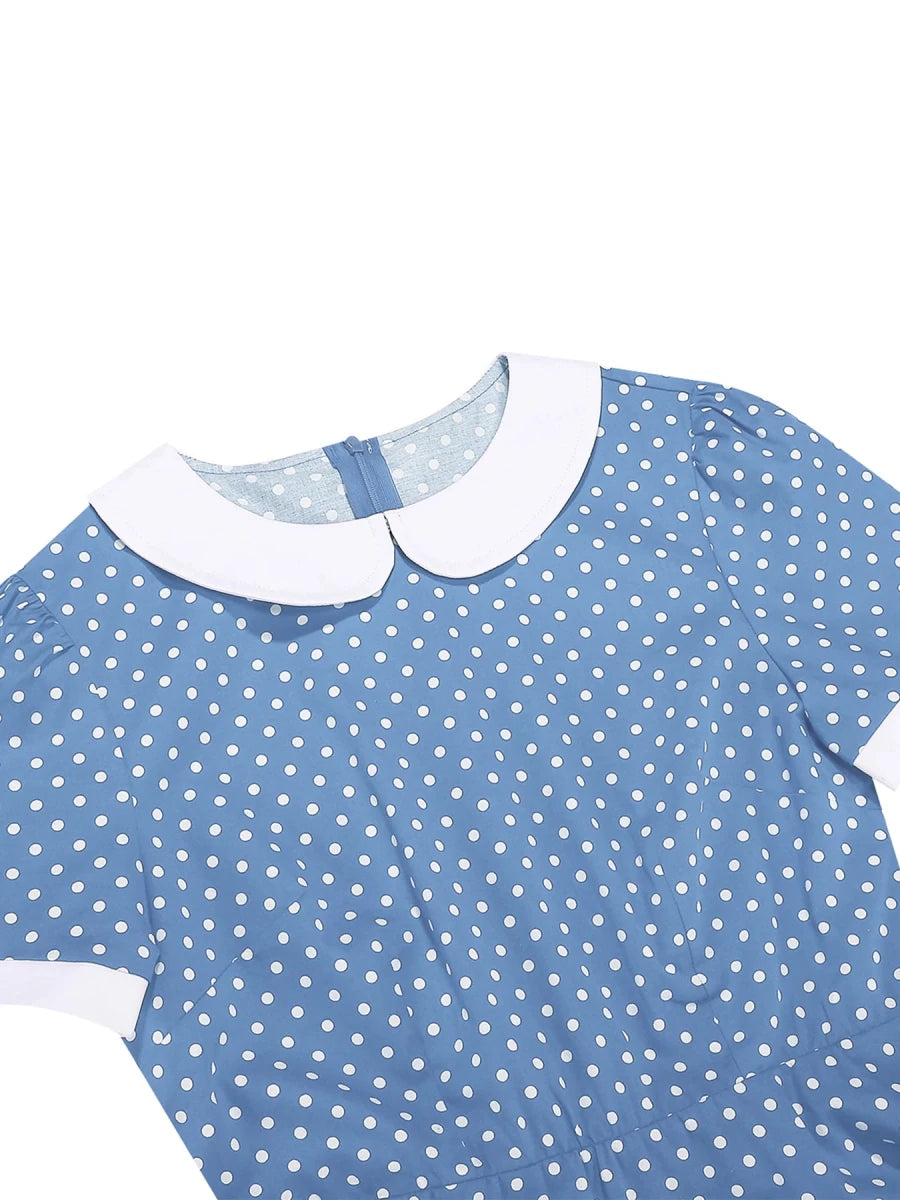 Robe Maxi Vintage Bleu - Louise Vintage