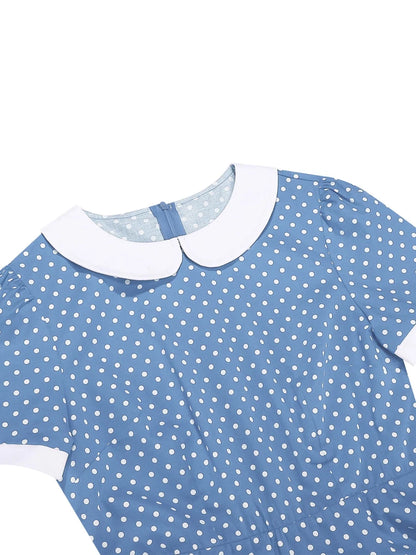 Robe Maxi Vintage Bleu - Louise Vintage