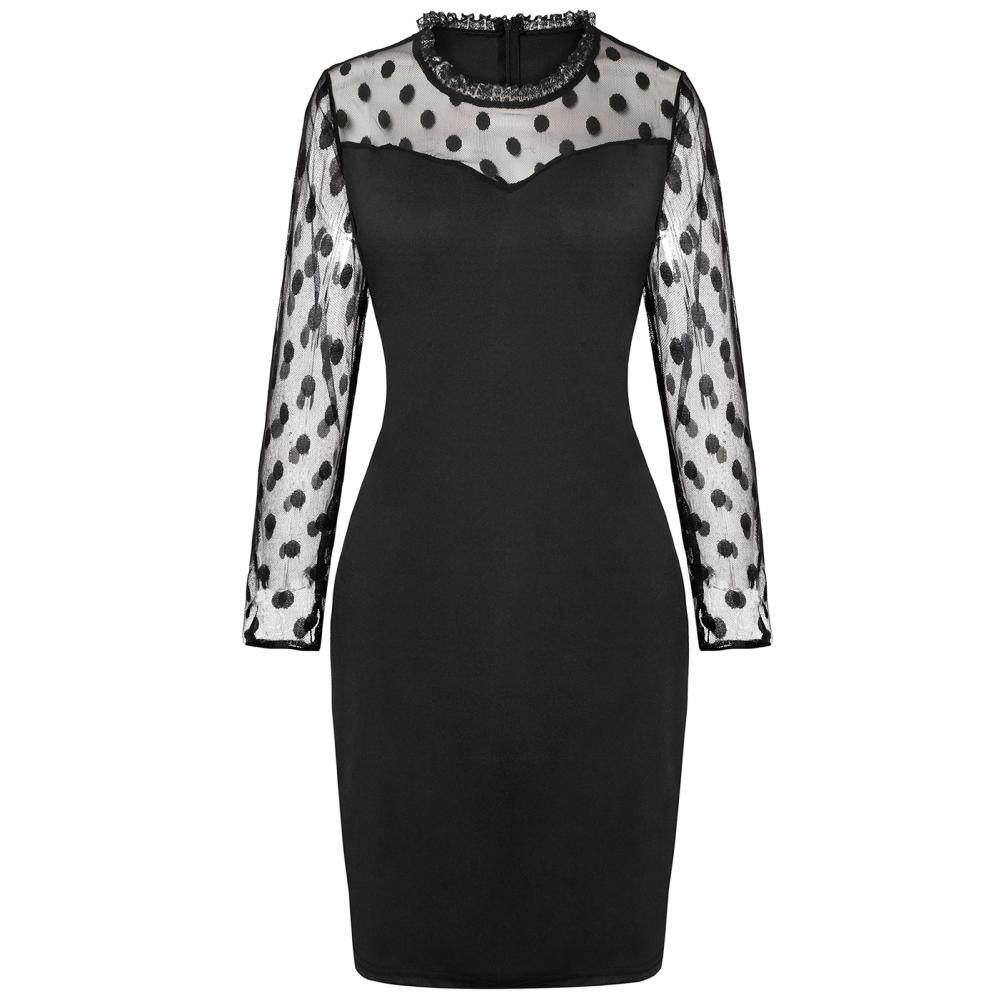 Robe mi Longue à Pois Vintage - Louise Vintage