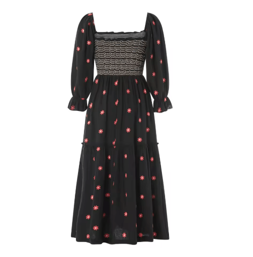 Robe Noire Années 40 - Louise Vintage