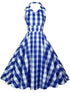 Robe Ouverte Vintage Bleu - Louise Vintage