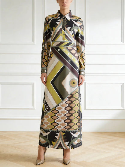 Robe Patchwork Style London Années 70 - Louise Vintage