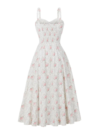Robe Patineuse Année 50 Blanc - Louise Vintage