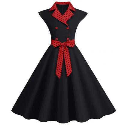 Robe Pin Up Année 50 Grande Taille - Louise Vintage