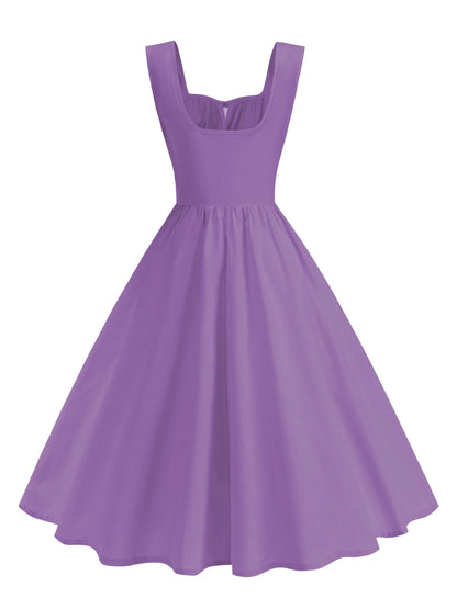 Robe Pin Up Année 50 Violet - Louise Vintage