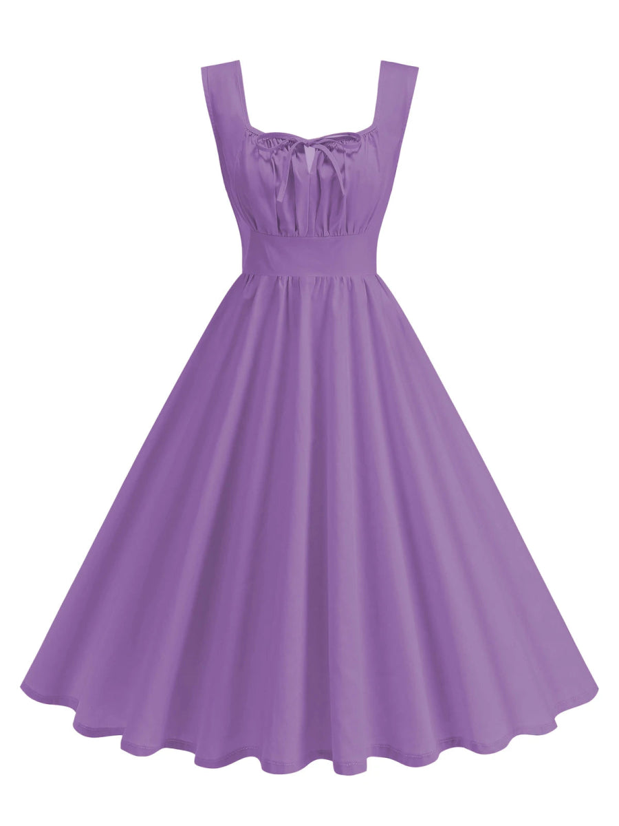 Robe Pin Up Année 50 Violet - Louise Vintage