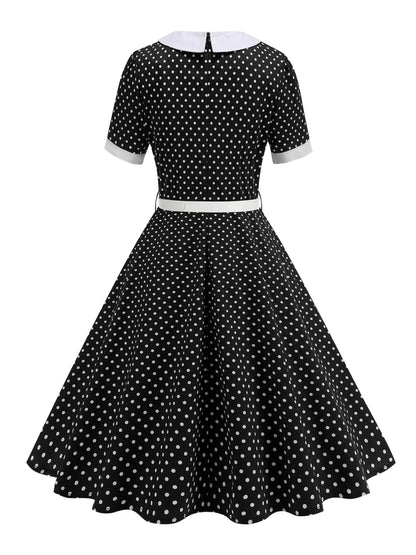 Robe Rétro Année 50 Noire - Louise Vintage