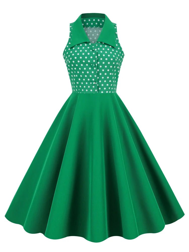 Robe Rétro Années 60 Verte - Louise Vintage